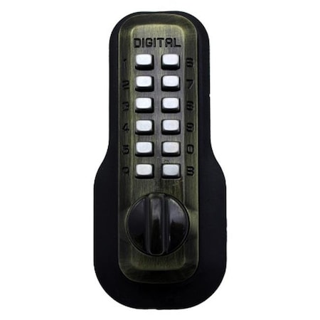 Lockey Lockey M-230 AB-DC Mechanical Keyless Lock Janitor Function Double Sided Combination Lock - Antique Brass M-230-AB-DC